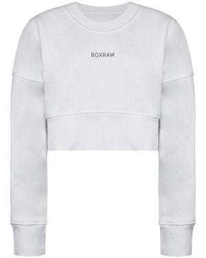 BOXRAW Johnson Cropped Sweatshirt - White