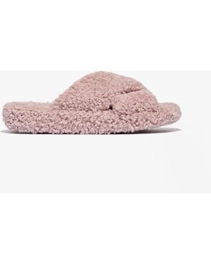 Fitflop Iqushion D-Luxe Cross Slides Dusky - Pink