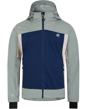 Dare 2b Mountaineer Soft Shell Jacket (Moonlight Denim/Lilypad) - Blue
