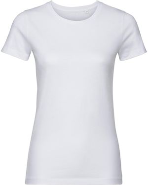 Russell Ladies Authentic Pure Organic Tee - White
