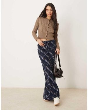 ASOS Tie Waist Maxi Skirt - Multicolour