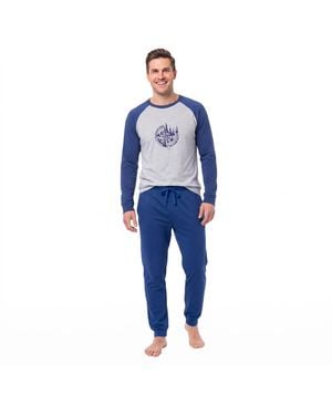 Kisses&Love Cotton Long Sleeve Pyjamas Klp4 - Blue