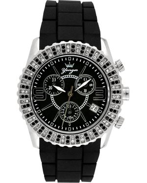 Yonger & Bresson And Dial Band Watch Rubber - Black