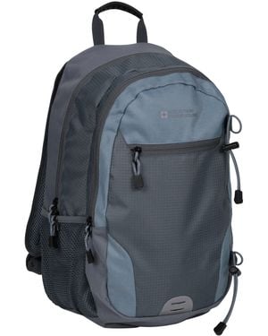Mountain Warehouse 'Quest' Laptop Bag With Bottle Pocket Water Resistant Work Travel School Backpack - Blue