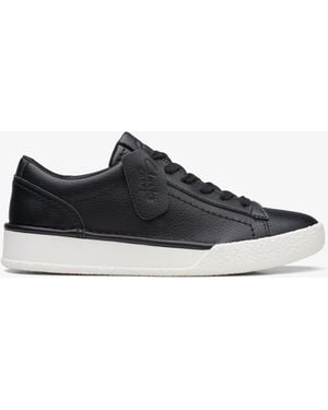 Clarks Craftcup Walk Leather Trainers - Blue