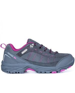 Trespass Ladies Scree Lace Up Technical Walking Shoes - Blue