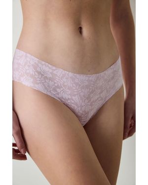 Penti Floral Lace Hipster Briefs - Purple