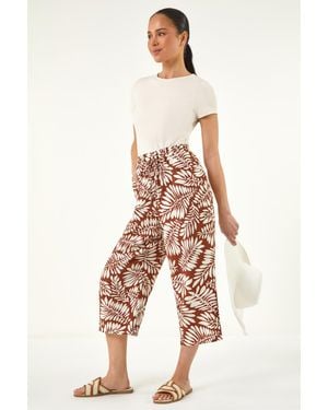 Roman Petite Cropped Trousers - White