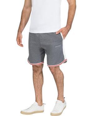 DIESEL Umlb Pan Fleece Shorts Gym Running Jogging Bermuda Half Trousers - Grey