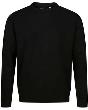 Luke 1977 Salcombe Crew Neck Knitted Jumper - Black