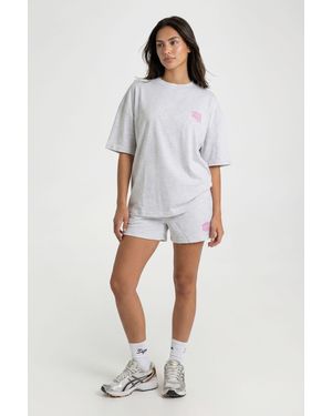 DSGN Studio Sport Bubble Slogan Oversized T-Shirt - White