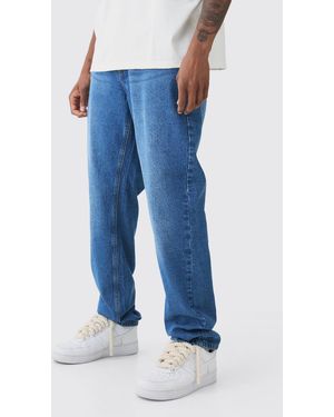 BoohooMAN Tall Straight Rigid Jean - Blue