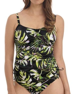 Fantasie Palm Valley Adjustable Side Tankini Top Nylon - Black