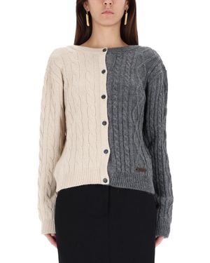 Moschino Twotone Cardigan - Grey