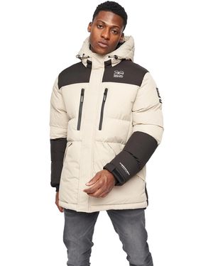 Crosshatch Squadage Panelled Jacket - Natural
