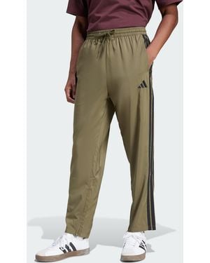 adidas Essentials 3-Stripes Stanford Trousers Open Hem - Green