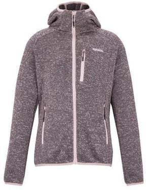 Regatta Ladies Newhill Hooded Fleece Jacket (Powder Lilac) - Purple