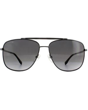 Lacoste Classic Aviator Gunmetal Gradient Sunglasses - Grey