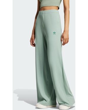 adidas Essentials Wide Rib Trousers - Green