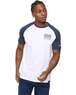 Crosshatch Bretsby T-Shirt Cotton - Blue