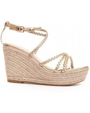 Montevita Wedge Sparto Sandal Wesparto6 - Metallic