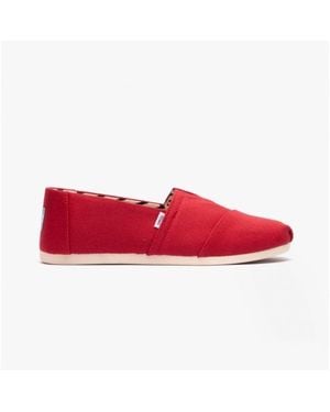 TOMS Alpargata Cotton Espadrille - Red