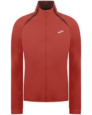 Brooks Fushion Hybrid Running Jacket - Red