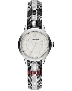 Burberry Bu10103 Classic Round 32Mm Watch - White