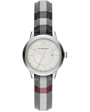 Burberry Bu10103 Classic Round 32Mm Watch - White