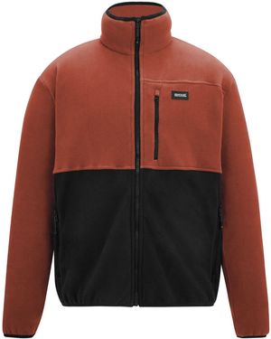 Regatta Frankie Colour Block Full Zip Fleece Jacket (Brick/ - Red