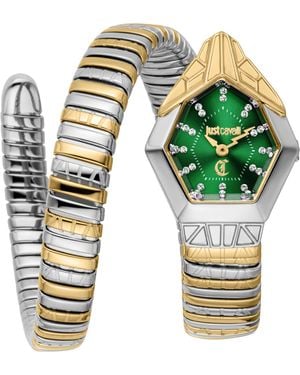 Just Cavalli Snake 316L Stainless Steel Watch - Metallic