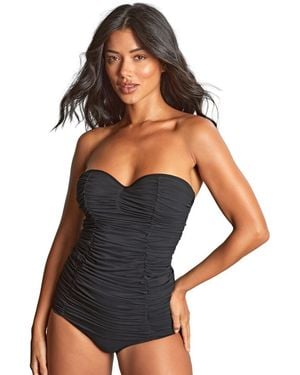Panache Sw1960 Tulle Marilyn Twist Bandeau Swimsuit - Black