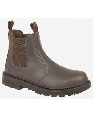 Grafters Grinder Safety Dealer Boots - Brown