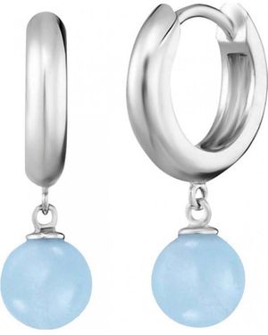 Engelsrufer Ere-Ba-Cr Ladies Powerful Stone Earrings Sterling - Blue