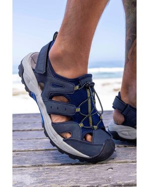 Mountain Warehouse 'Rift Drainage' Shandal With Rubber Toe Bumpers Mesh Upper Summer Sandals - Blue