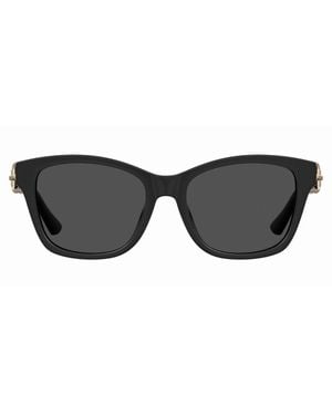 Moschino Buckle Detail All Sunglasses - Black
