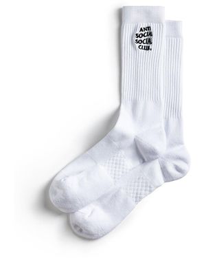 ANTI SOCIAL SOCIAL CLUB Anti Social Club Assc Embroidered Socks - White
