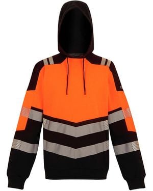 Regatta Professional Adult X-Pro Class 2 Hi-Vis Hoodie - Orange