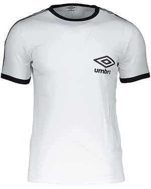 Umbro Taped Ringer T-Shirt Cotton - White