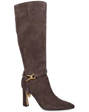 Steve Madden Suede Sirrens Boots - Brown