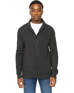 Duck and Cover Venosa Shawl Collar Cardigan - Black