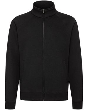 Fruit Of The Loom Premium Sweat Jacket - Black