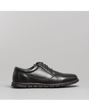Dr Keller Angus Leather Derby Shoes - Black