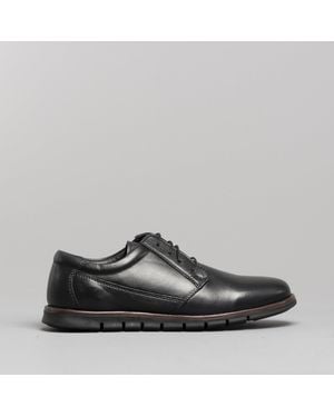 Dr Keller Angus Leather Derby Shoes - Black