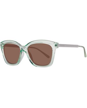 Benetton Green Resin Sunglasses - White