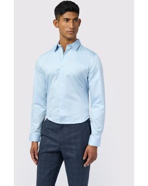 Ted Baker Slim Fit Felix Stretch Shirt - Blue