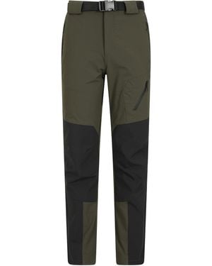 Mountain Warehouse Trekking Trousers Water Resistant Sun Protection Stretchy Trousers Polyamide - Green