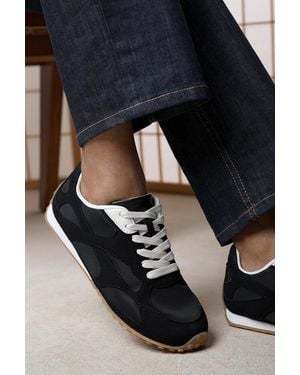Where's That From Marleigh Suede Retro Runner Trainer - Blue