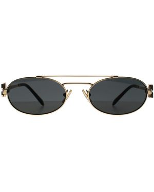 Miu Miu Oval Pale Dark Mu 54Zs Metal - Metallic