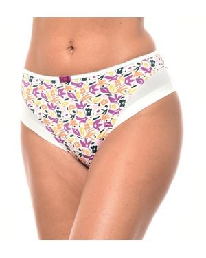DIM Generous Elastic And Breathable Fabric Knickers 00A63 For Offers Comfort And Natural Movement - Pink